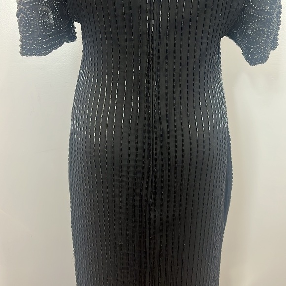 Laurence Kazar Long Black Beaded Sequin - Picture 11 of 17